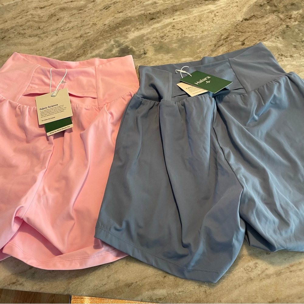 HALARA Super High Waisted Pocket & Pocket 2-in-1 Yoga Shorts 5'' Length
